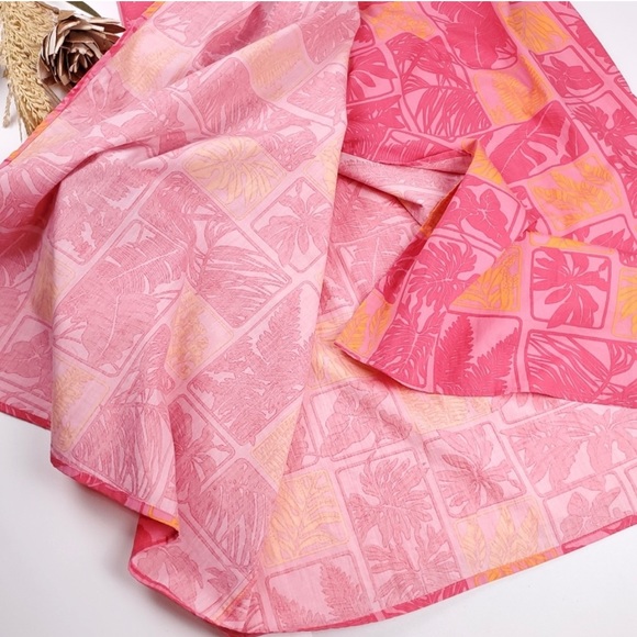 Talbots Pink Orange Floral Wrap Maxi Skirt 10 - Picture 2 of 8